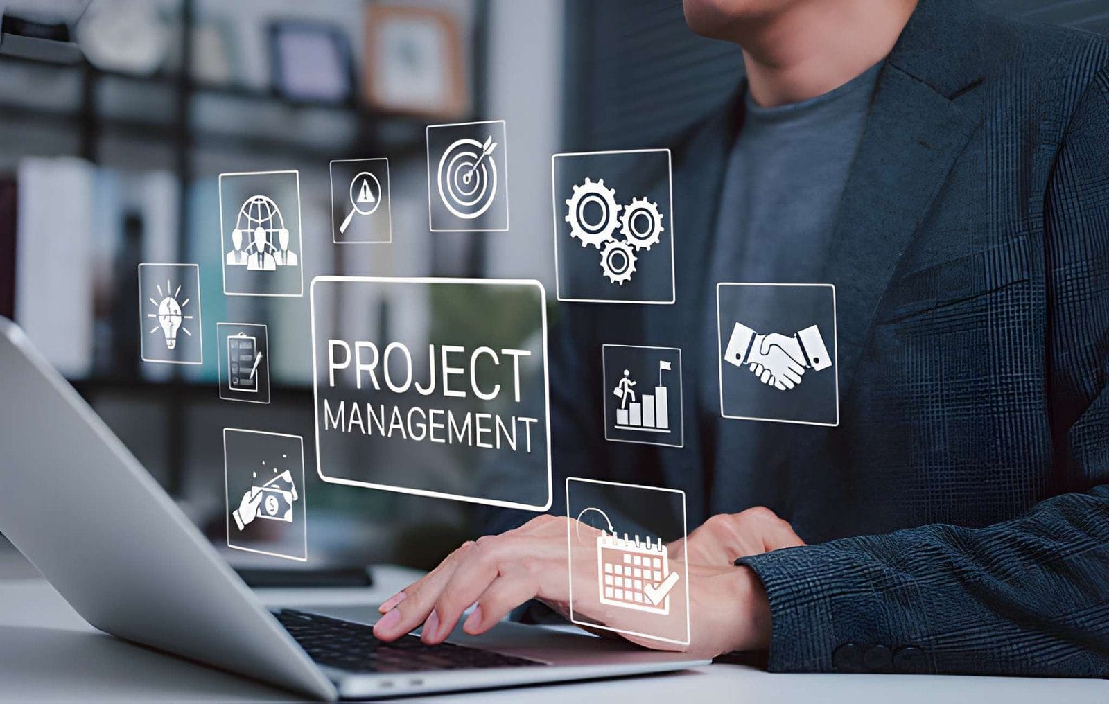 Project manager coordinating teams